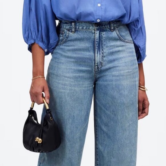 MADEWELL Curvy Superwide Leg barrel JEANS NEW NWT Sz 32 - Picture 1 of 12